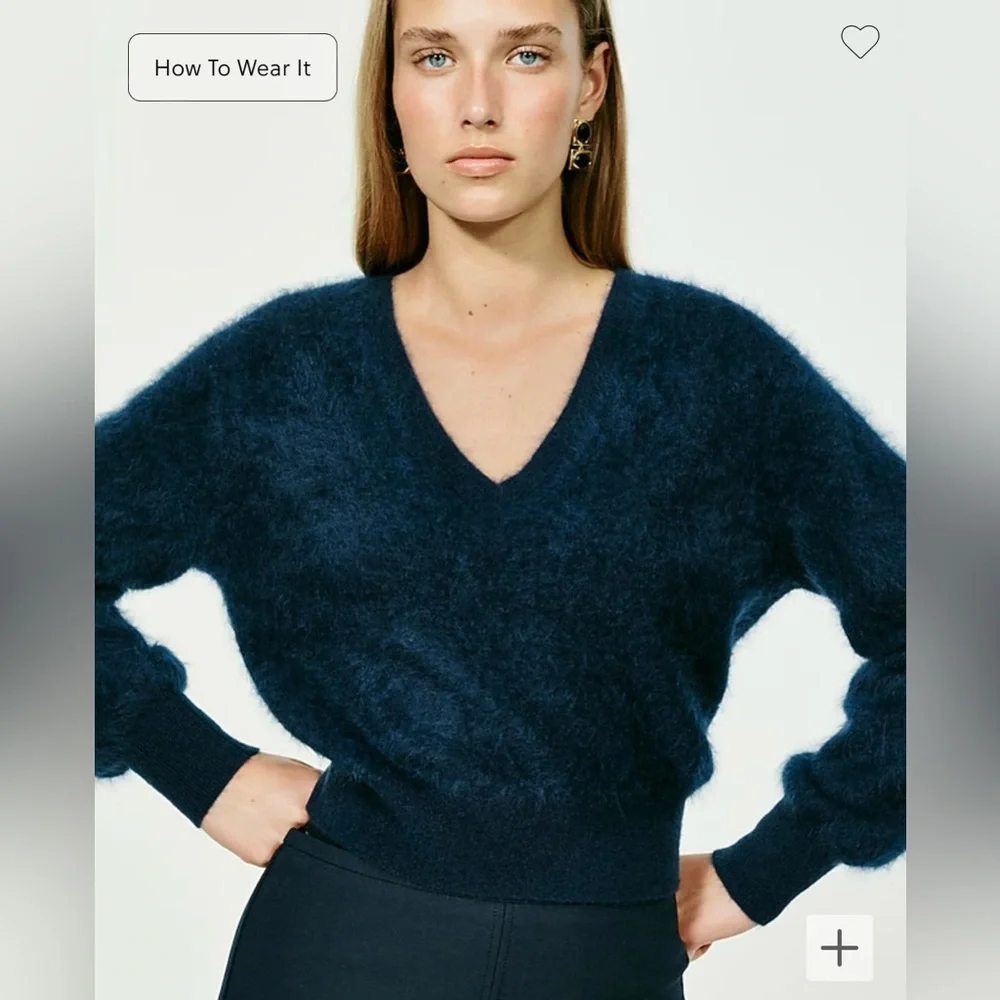 J. Crew Pencil Midi Skirt in four-seasons stretch navy - Picture 3 of 6